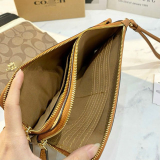 Ví C  Double Zip chất da thật mềm dày bền