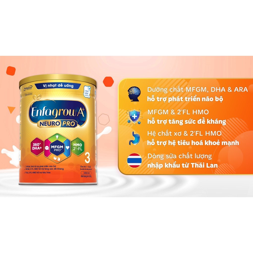 mua 3 tặng 1 Sữa Bột Enfagrow A+ Neuropro 3 - FL HMO Vị Nhạt Dễ Uống – 830g 2026 fdgsg