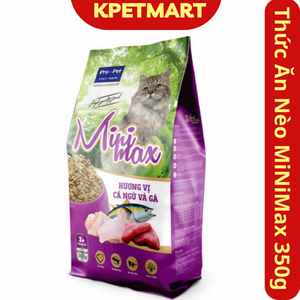 Minimax - Thức Ăn Cao Cấp Dành Cho Mèo - Thức Ăn Hạt Cho Mèo Mọi Độ Tuổi - Hạt Cho Mèo - KPETMART - thức ăn Mèo
