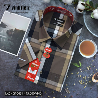 Áo Sơ Mi Ngắn Tay Bamboo Vạt Ngang Regular Vĩnh Tiến 445 - Nhiều Màu