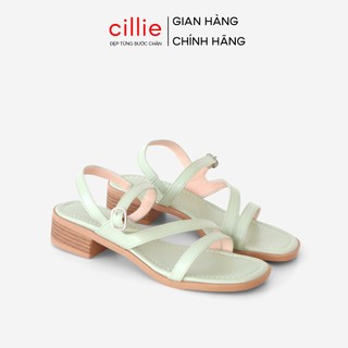 Dép xăng đan nữ đế bệt cillie quai chéo đế chống trơn trượt sd12