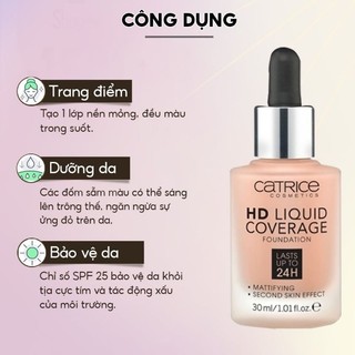 Kem nền catrice 24h hd liquid 30ml