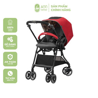 Xe đẩy combi sugocal a 4 cass compact mái vuông - màu đỏ ortega | annbebe