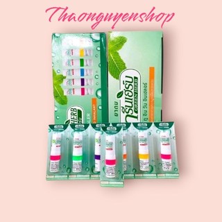  6 Ống hít thông mũi 2 đầu Green Herb Thái Lan