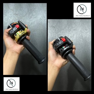 Combo bộ 3 món : cùm domino 2 dây trên, công tắc domino, bao tay TBT gắn cho nhiều dòng xe và xe điện