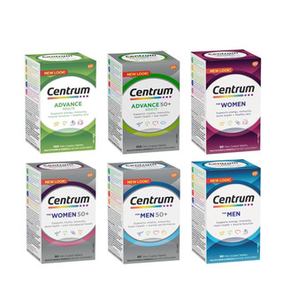 Viên Uống Bổ Sung Vitamin Tổng Hợp Centrum, Centrum Advance & Centrum Advance 50+ hộp 100 viên, men women