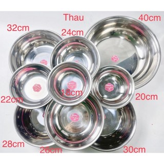 Thau inox sâu, dày đẹp
