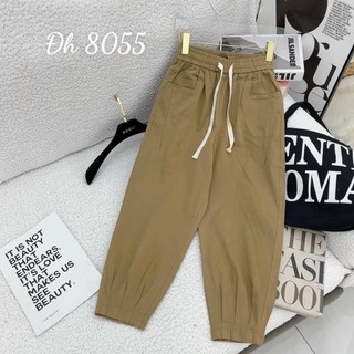 Quần Kaki Nữ Dáng Bom Lưng Chun Co Giãn