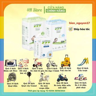 💥𝐂𝐎́ 𝐌𝐀̃ 𝐇𝐎𝐀̀𝐍 𝐓𝐈𝐄̂̀𝐍💥 Bỉm/Tã Nateen Dán/Quần CAO CẤP NHẬP KHẨU BỈ đủ size Sd56/Md48/Ld44/Lq54/XLq48
