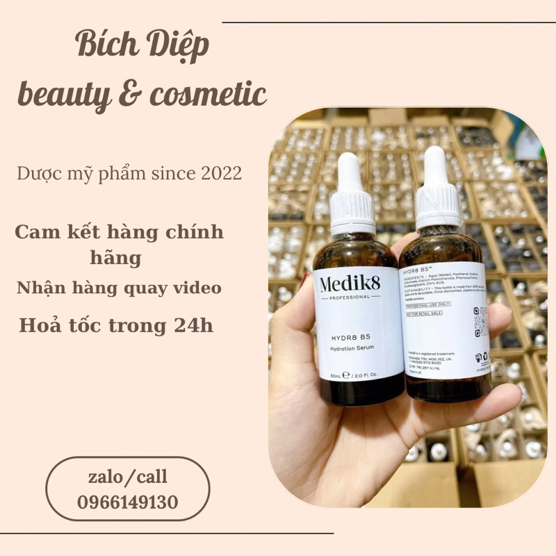 ( Chính Hãng ) Tinh chất cấp ẩm phục hồi da Medik8 Hydr8 B5 Serum Medik8 Hydr8 B5 60ml