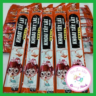 Bán sỉ bịch 30 gói Snack khoai tây lát Thế Giai thơm ngon hấp dẫn, đồ ăn vặt cổng trường hot nhất