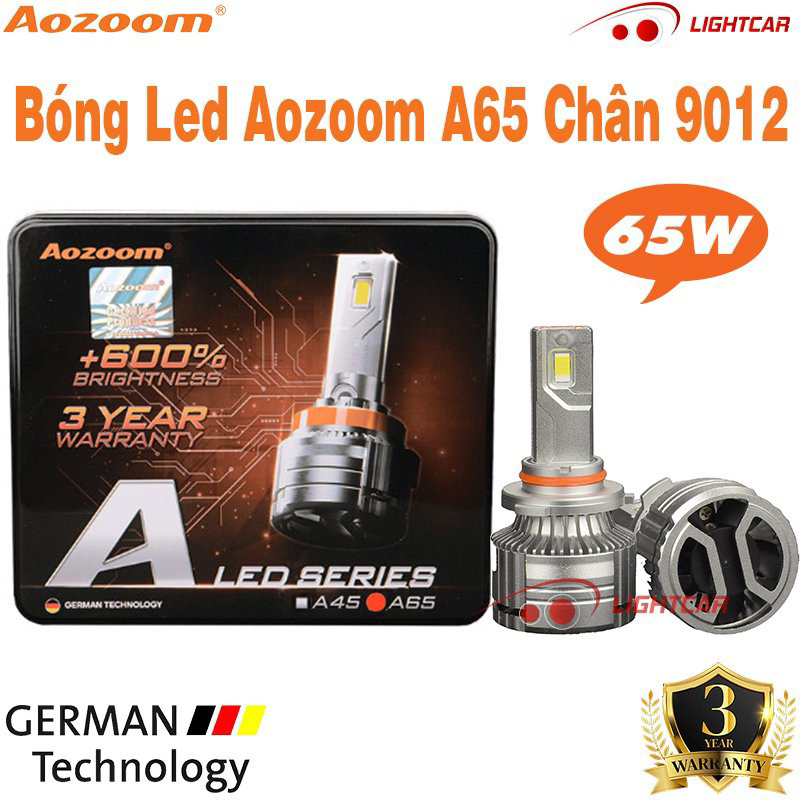 Bóng Led Aozoom A65 Chân 9012 Chính Hãng
