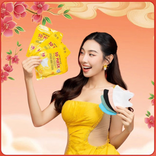 Khẩu trang 5D bông sen vàng chính hãng lọc khuẩn 99%