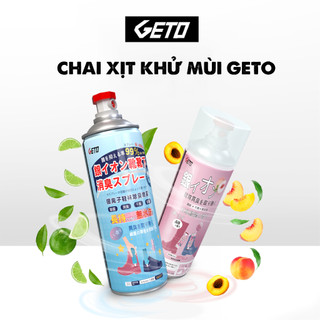 Chai xịt khử mùi giày dép, chống hôi chân nano bạc GETO