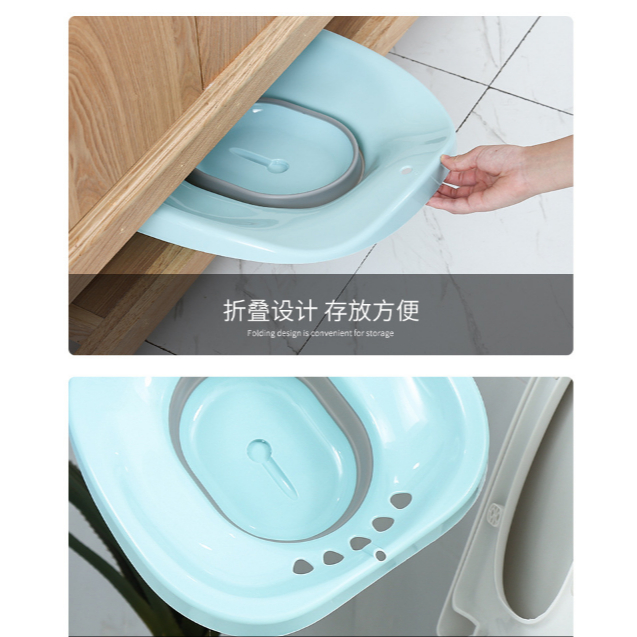 [Loại tốt] Chậu xông / Bô xông / Bồn xông vùng kín sau sinh , ngâm rửa phụ khoa gấp gọn kèm vòi xịt