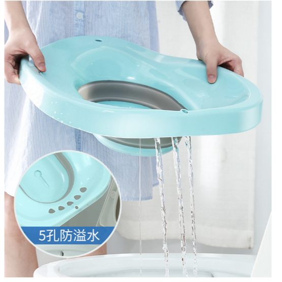 [Loại tốt] Chậu xông / Bô xông / Bồn xông vùng kín sau sinh , ngâm rửa phụ khoa gấp gọn kèm vòi xịt