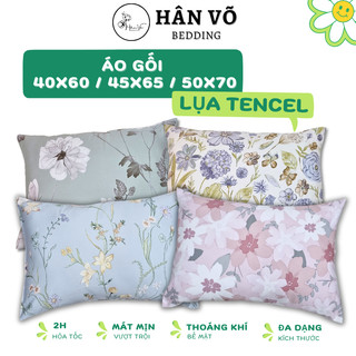 Vỏ gối nằm, bao gối nằm chất liệu lụa Tencel dòng cao cấp, áo gối nằm mát lạnh, mềm mại, mịn màng