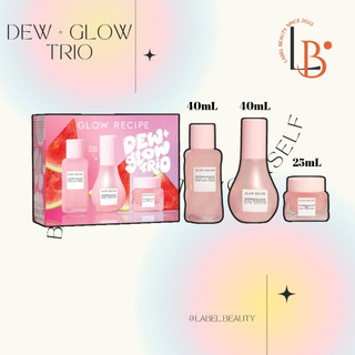 Sẵn ✨ set dưỡng da glow recipe dew + glow trio - 𝐋𝐚𝐛𝐞𝐥.𝐛𝐞𝐚𝐮𝐭𝐲 ✨