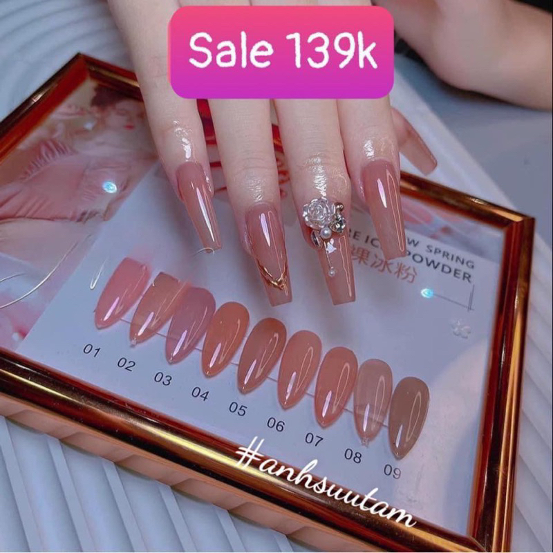 set sơn gel thạch hồng very good cao cấp