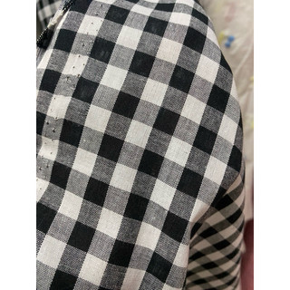 Vải thô cotton caro
