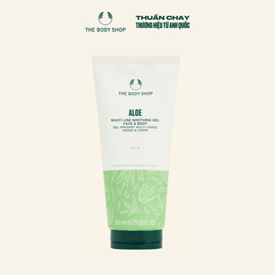 [HSD 10/2027] Gel Làm Dịu Đa Năng Lô Hội Multi-Use Soothing Face & Body Gel Aloe 200ML The Body Shop