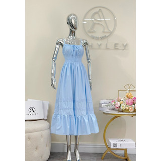 Đầm maxi hai dây dáng xoè tkcc 𝐀𝐒𝐇𝐘𝐋𝐄𝐘