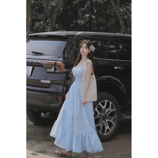 Đầm maxi hai dây dáng xoè tkcc 𝐀𝐒𝐇𝐘𝐋𝐄𝐘