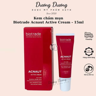 Chấm mụn Biotrade Acnaut Active Cream size 5ml - 15ml có tem phụ