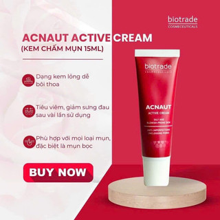 Kem chấm mụn hoạt tính Biotrade Acnaut Active Cream 15ml có tem phụ