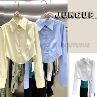 Áo sơ mi croptop 3 màu basic hót nhất bảng màu, Áo sơ mi tiểu thư trẻ trung năng động