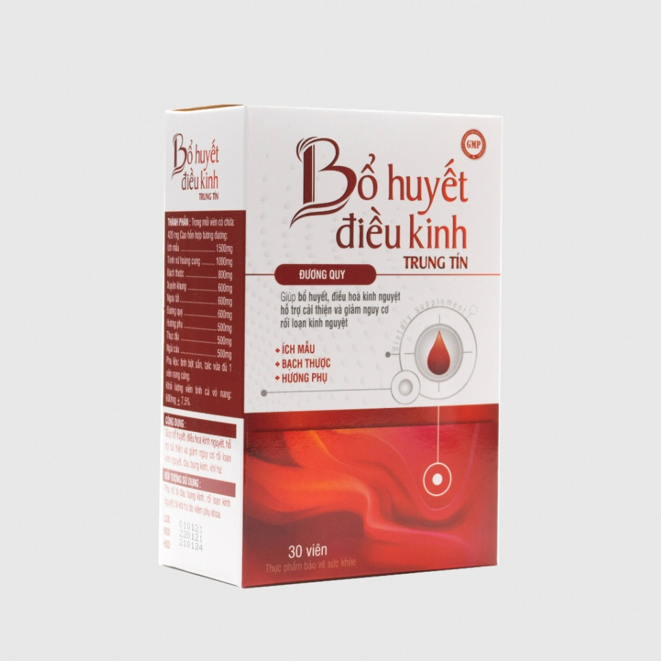 Viên Uống Bổ Huyết Điều Kinh - Bồi Bổ Khí Huyết, Điều Hòa Kinh Nguyệt (Hộp 30 Viên)