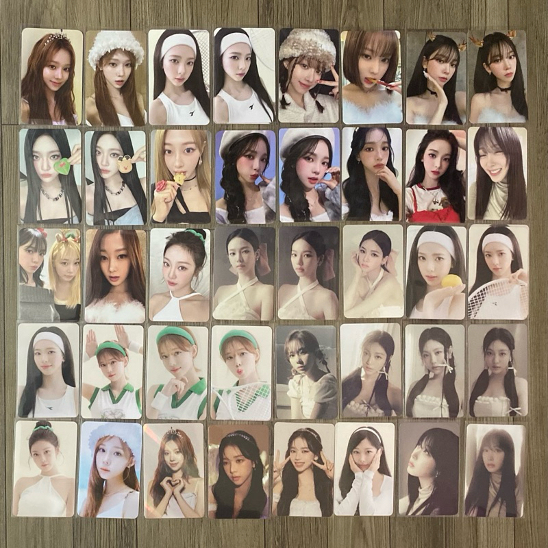 Card ảnh album, season’s greetings, Pink Christmas Xmas, trading AESPA - Photocard Karina, Winter, Giselle, Ningning