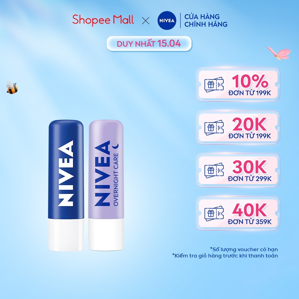 Bộ Đôi Son Dưỡng NIVEA Chuyên Sâu Ngày Và Đêm (4.8 g) - 85061+88068