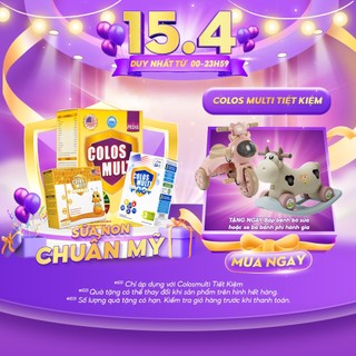 1 hộp sữa non Colosmulti Pedia + 1 hộp sữa bột Pro+ 3 + 1 hộp Siro Mummum