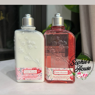 250ml / Sữa tắm - Dưỡng thể anh đào dâu tây Loccitane / L’Occitane Cherry Blossom Cerisier Amoureux