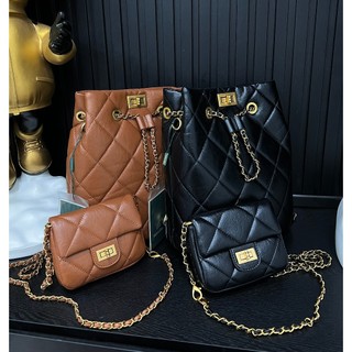 Balo VK chất da dày dặn Size :25,5cm*13cm*29cm set 2 món