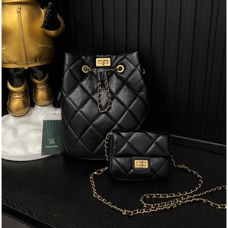Balo VK chất da dày dặn Size :25,5cm*13cm*29cm set 2 món