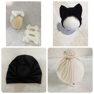 Combo mũ turban cho bé gái