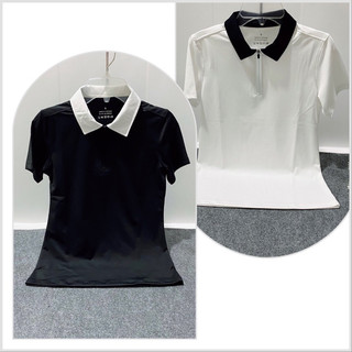 Áo thể thao nữ chơi golf, tennis, cầu lông lên phom xinh, chất thun mịn mát co giãn
