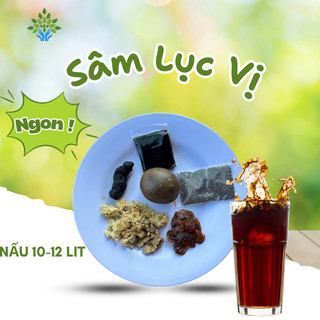 Set sâm lục vị nấu 12 lit nước thơm ngon, giải khát, thanh nhiệt