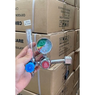 Đồng hồ oxy y tế 3 màu kèm dây thở full hộp