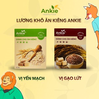 [2 hộp 1,5kg] Combo Lương Khô Ăn Kiêng 2 Vị Yến Mạch + Gạo Lứt - Ankie