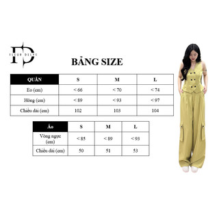Set Bộ Áo Gile Phối Cúc Đen Delys SET205