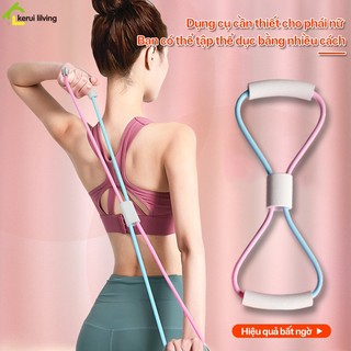 Dụng cụ tập tay số 8 dây DION, dây đàn hồi thể thao số 8, dây đàn hồi tập tay vai dây kéo tập Gym