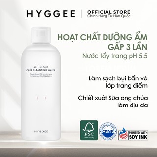 Nước tẩy trang HYGGEE All-In-One Care Cleansing Water 300ml