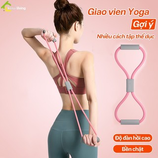 Dụng cụ tập tay số 8 dây DION, dây đàn hồi thể thao số 8 tập, dụng cụ tập Yoga, dây kéo tập Gym