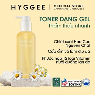 Nước Hoa Hồng Dưỡng Ẩm & Làm Dịu Tinh Chất Cúc La Mã HYGGEE Relief Chamomile Gel Toner 200ml