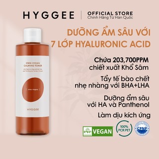 Nước Hoa Hồng Thuần Chay Làm Dịu Tinh Chất Khổ Sâm HYGGEE Own Vegan Calming Toner 250ml