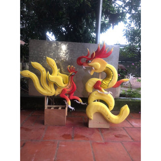 cốt rồng Phượng 3 đuôi trên sịn sò