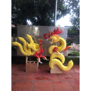 cốt rồng Phượng 3 đuôi trên sịn sò